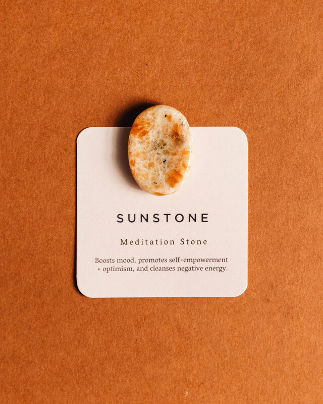 Sunstone Meditation Stone (Leo + Libra)