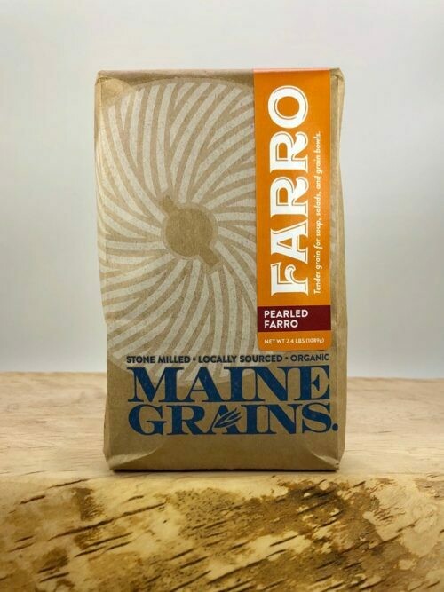 Pearled Farro, Organic Maine Grains
