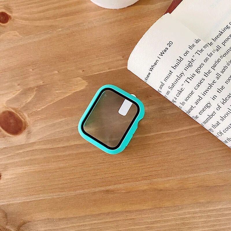 Watch Case Tempered Aqua