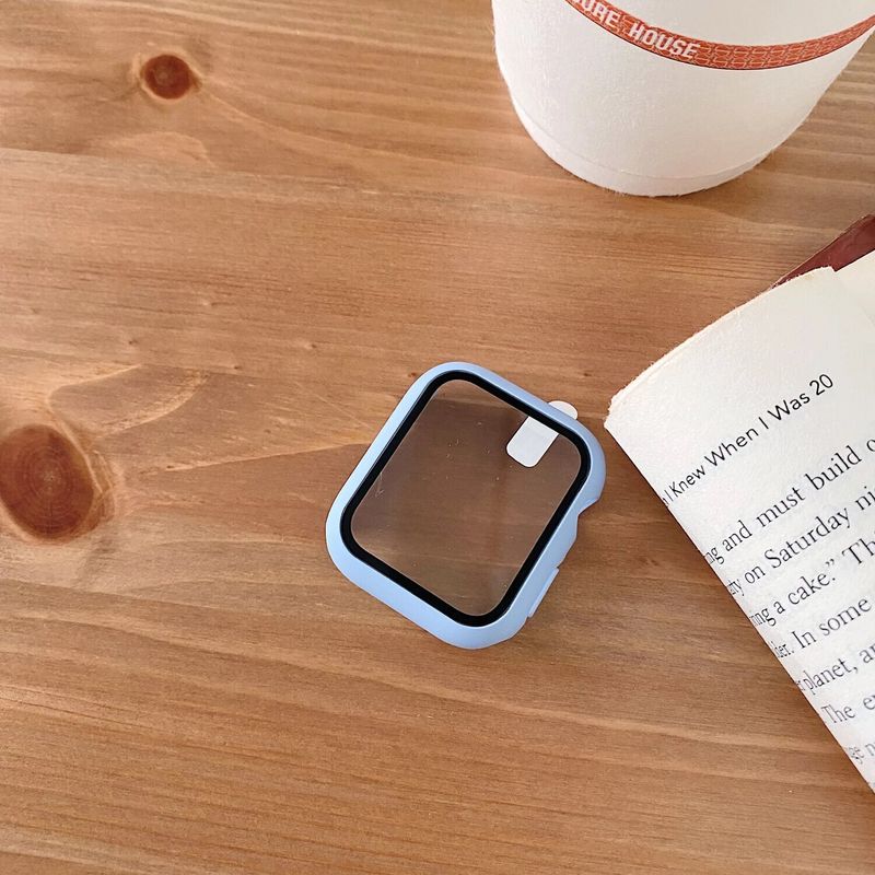 Watch Case Tempered Azul Claro