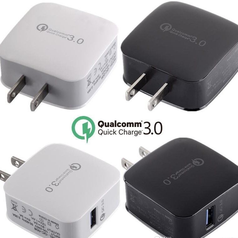 Plug USB Fast Charger 3.0 Blanco