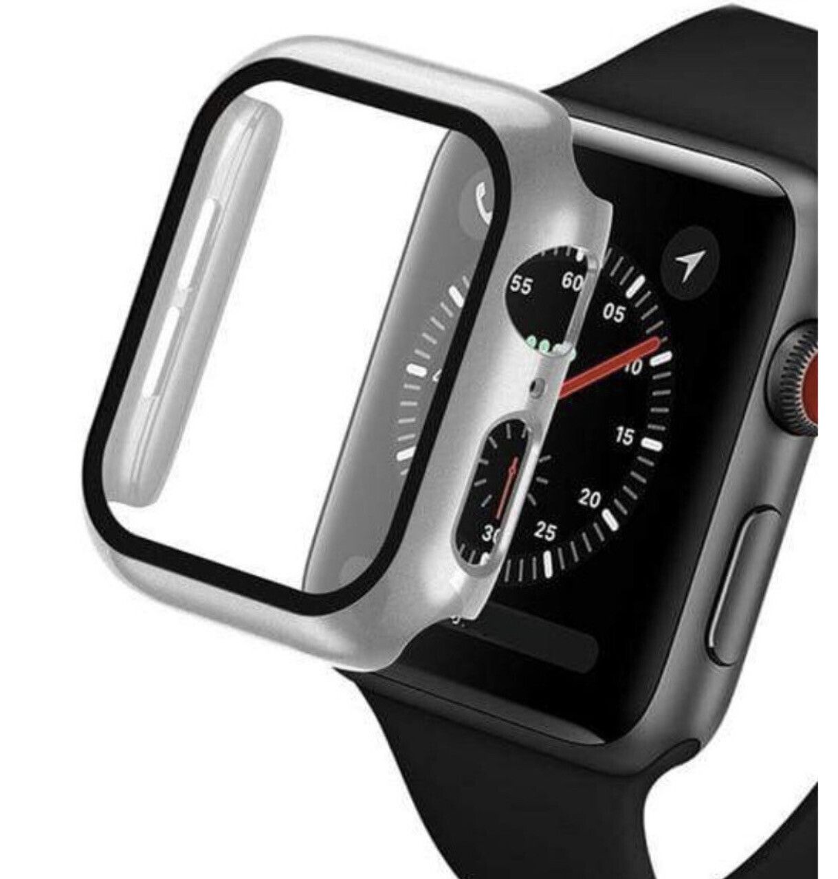 Watch Case Tempered Silver