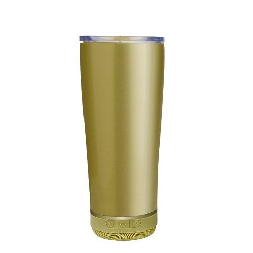 Vaso Con Bocina Color Oro