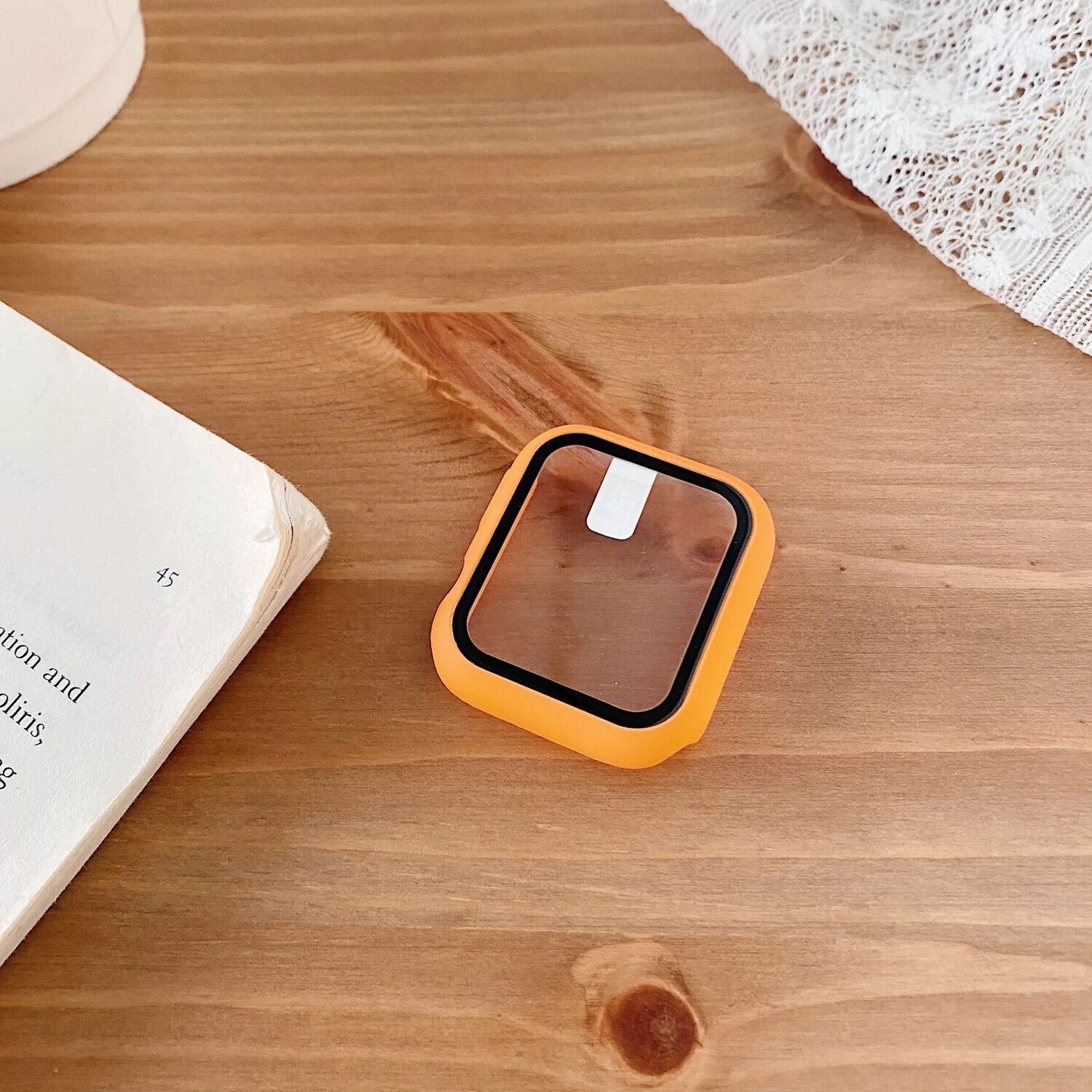 Watch Case Tempered Anaranjado