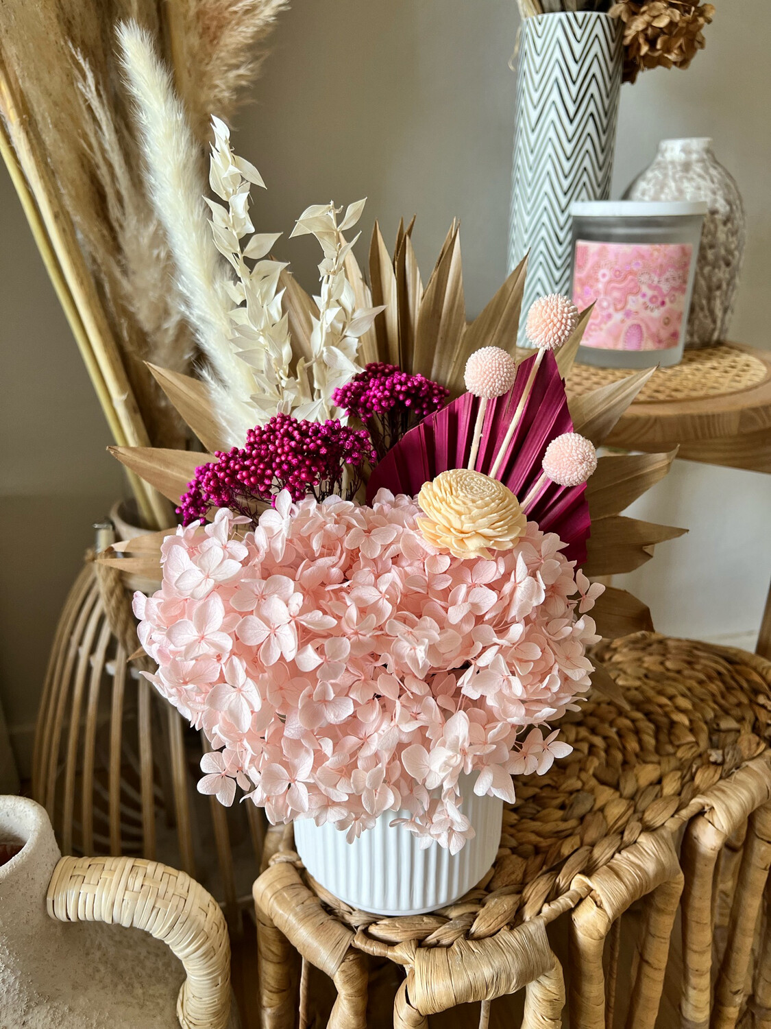 Pop Of Pink • Dried Floral Workshop DIY Pack