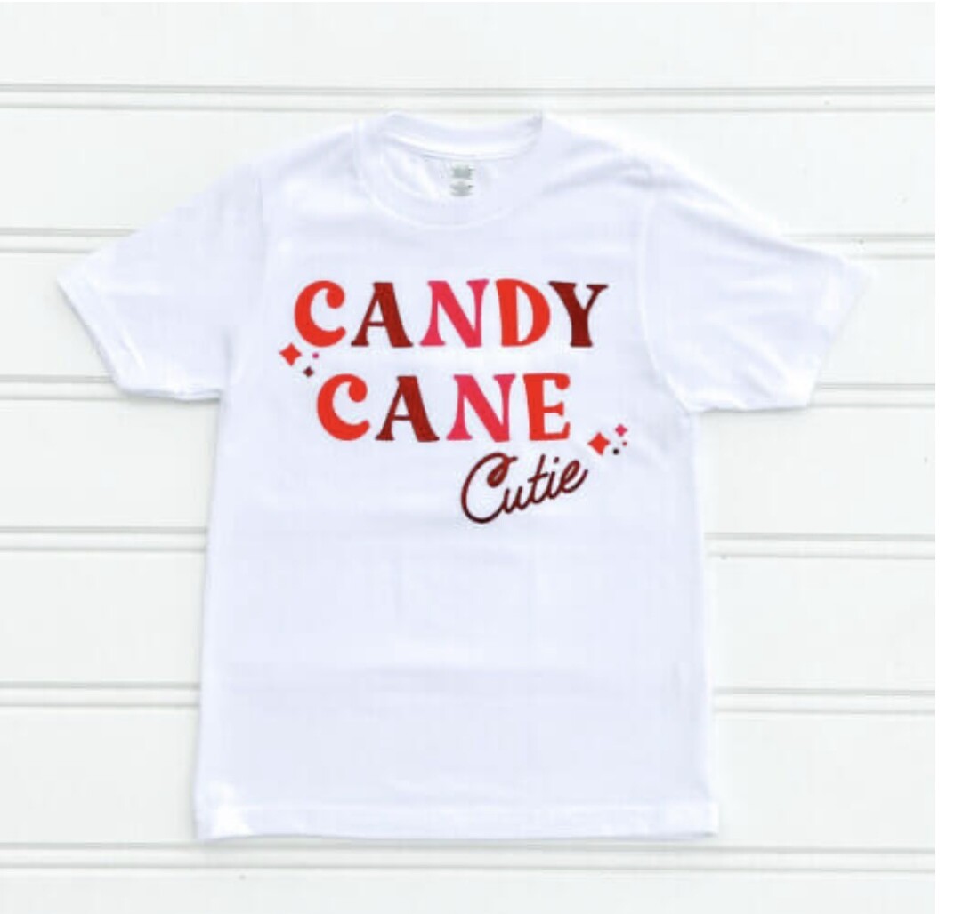 CANDY CANE CUTIE YOUTH TEE 