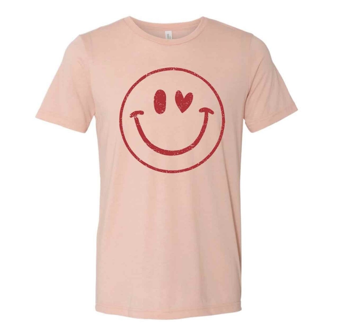 YOUTH WINKING HEART SMILEY FACE T-SHIRT