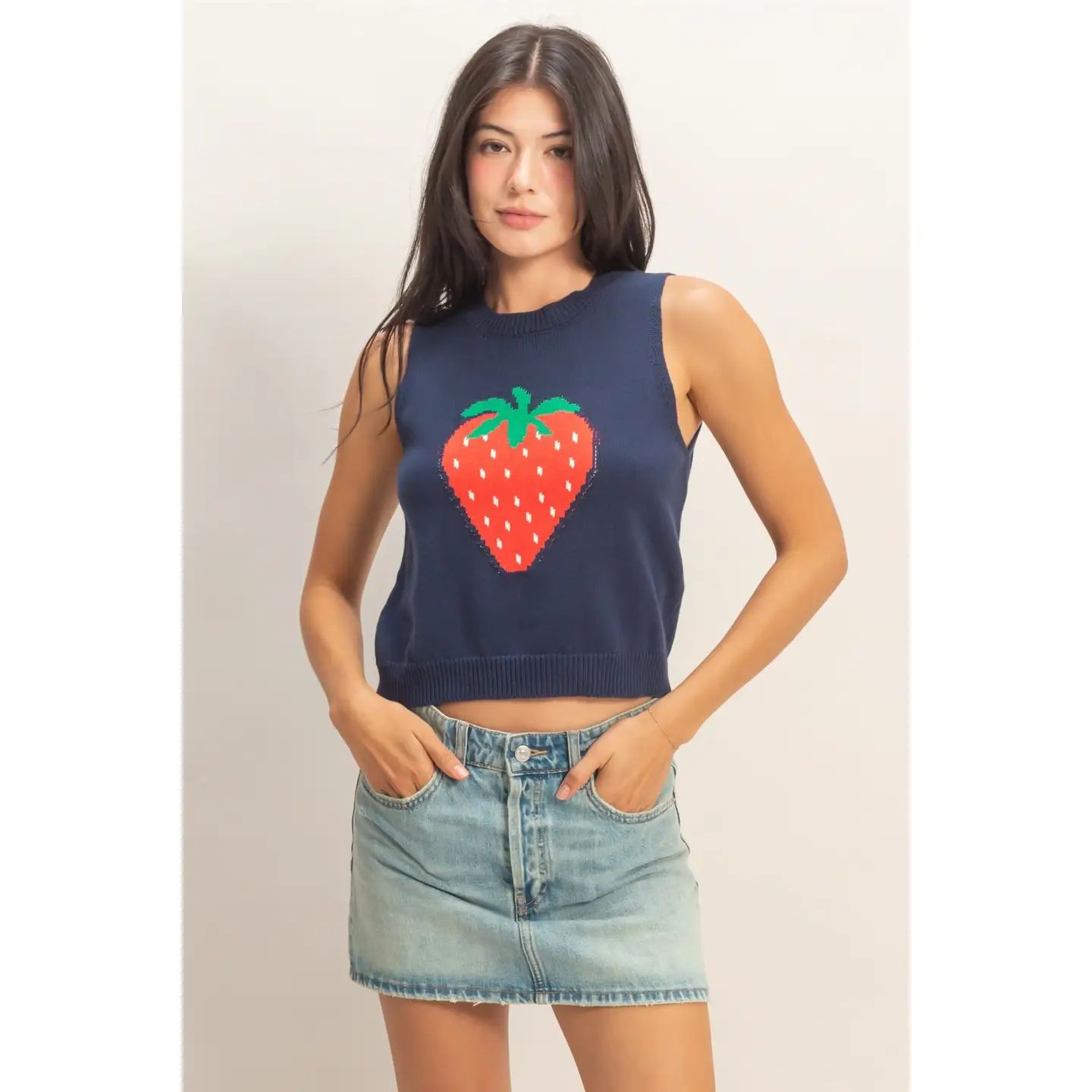 Summer Strawberry Sweater