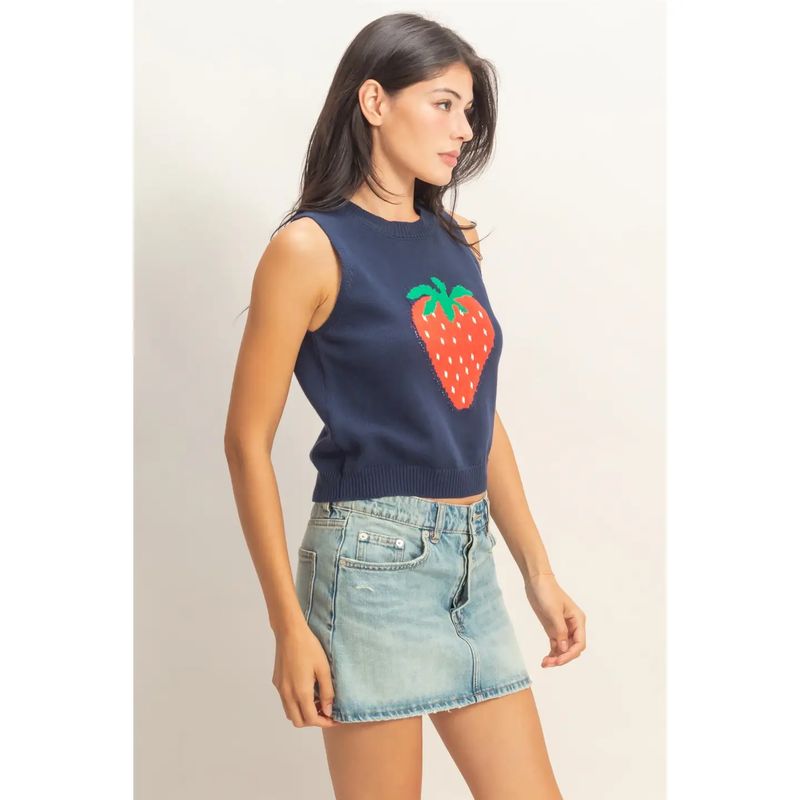 Summer Strawberry Sweater