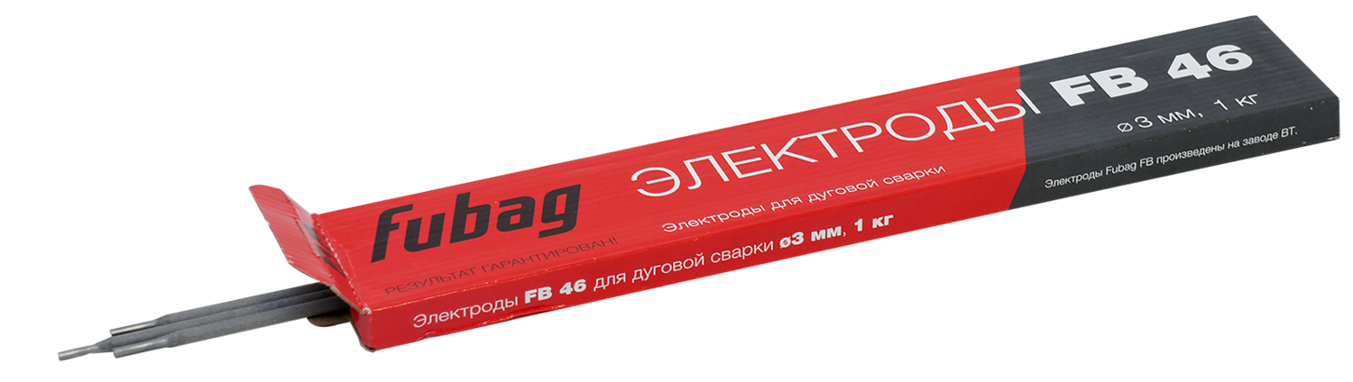 Электрод FUBAG FB 46 D3.0 мм сварочный с рутилово-целлюлозным покрытием  (пачка 0.9 кг)