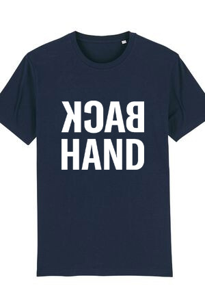 Type Plays Tennis T-Shirt "French Navy - Backhand"