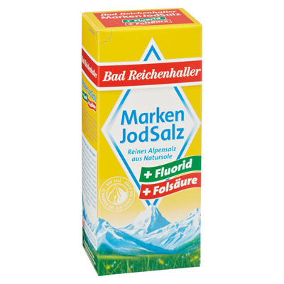 Bad Reichenhaller Marken Jodsalz feinkörnig, mit Zusatz von Fluorid und ...