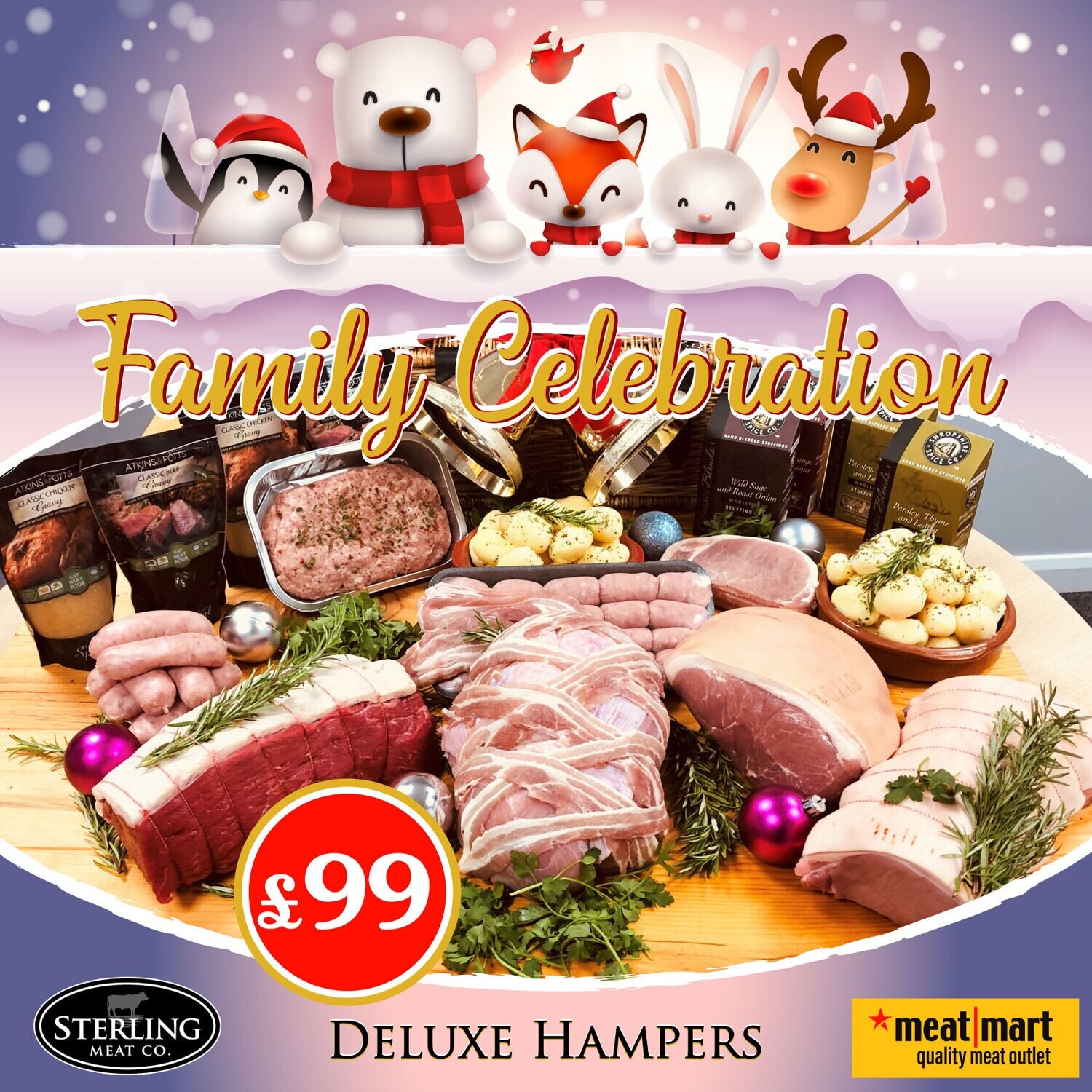 Family Celebration Deluxe Hamper £99 - PRE-ORDER BY THE 16TH OF DEC