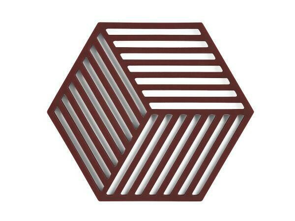 Zone Hexagon Bordskåner 16 x 14 x 0,9 cm Raisin