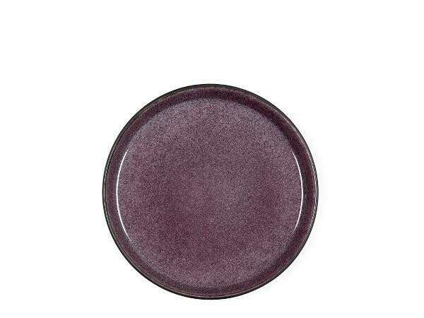 Gastro Plate, Stoneware, Black/Lilac