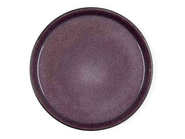 Gastro Plate, Stoneware, Black/Lilac, Ø27