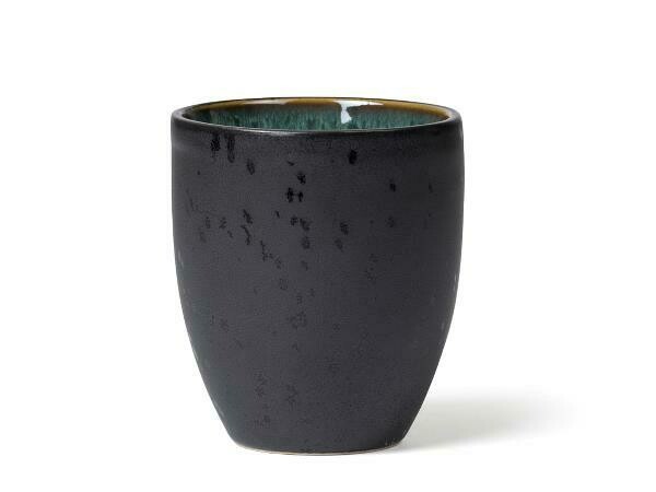 Mug, Stoneware, Black/Green