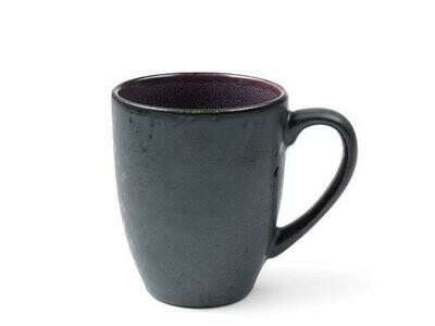 Bitz Gastro Mug, Stoneware, Black/ Lilac