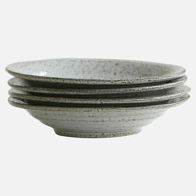 A rustic soup plate, featuring a warm, earthy hue and textured surface, ideal for serving comforting soups with a touch of countryside charm.