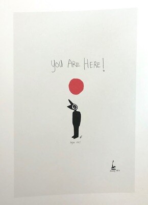 Martin Kalhøj Art Post Card - You are Here!