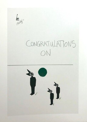 Martin Kalhøj Art Post Card - Congratulations on