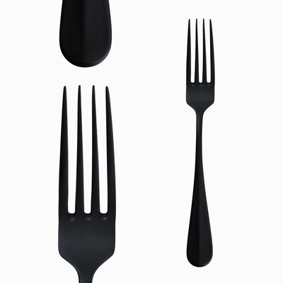 Table Fork, "Baguette" Vintage Black