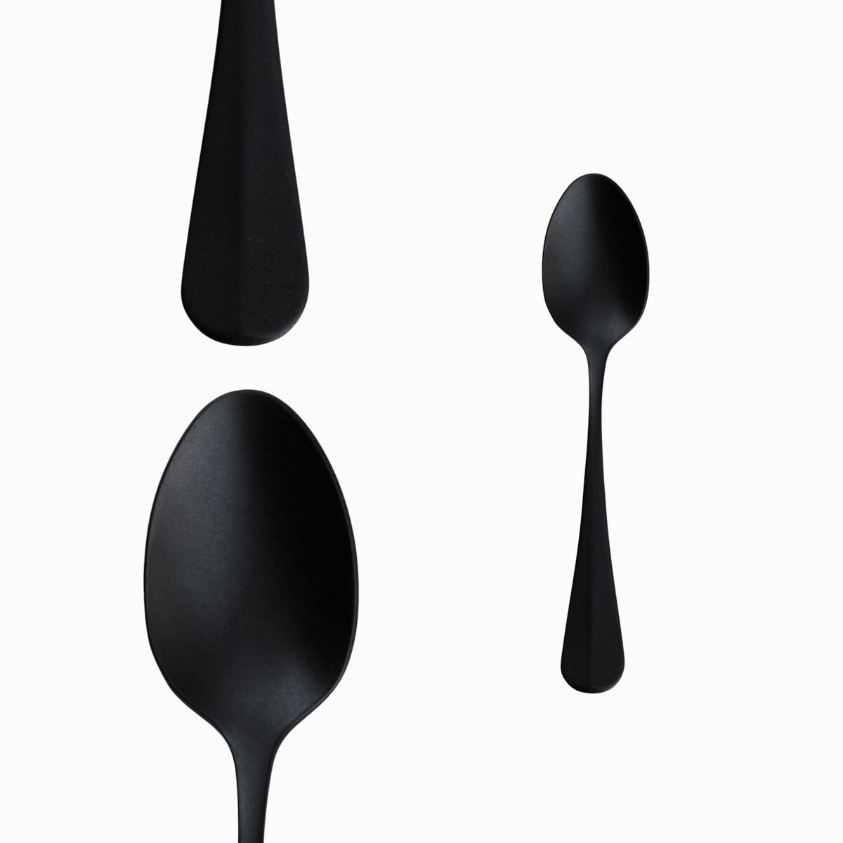 Tea/Coffee Spoon, "Baguette" Vintage Black