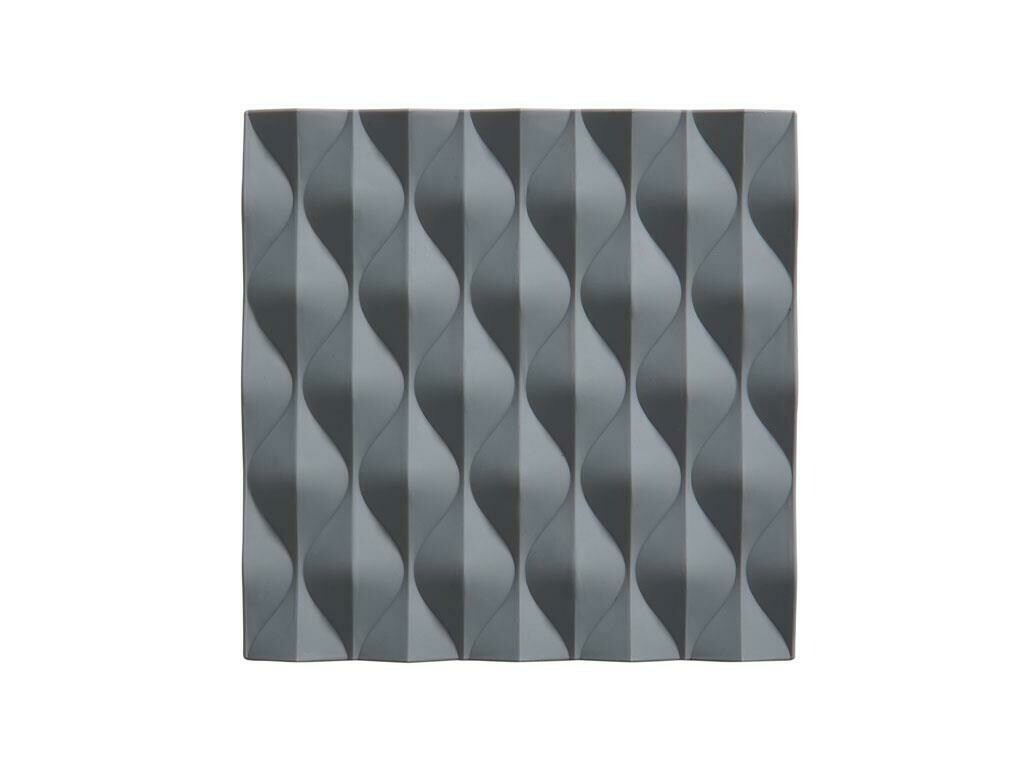 Origami Wave Trivet, Cool Grey