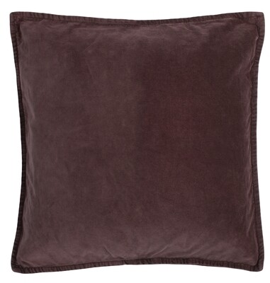 Cushion cover, velvet,  aubergine