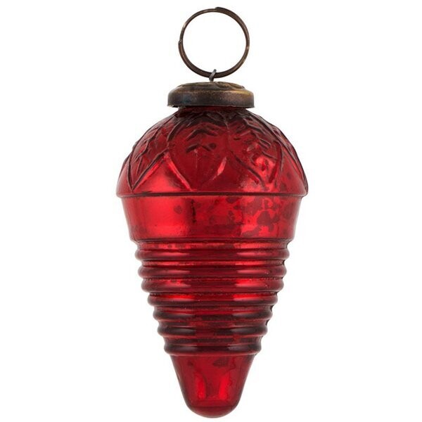 Christmas Ornament Teardrop, Red