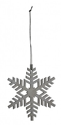 Christmas hanger, snowflake, grey/silver