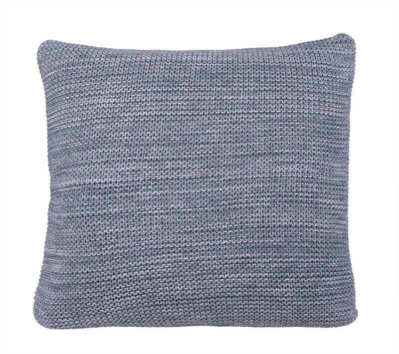 Cushion Cover &quot;Paula&quot; 45*45 &quot;Rauch Blau&quot;