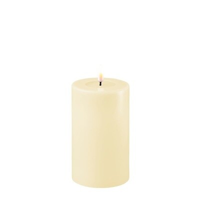 "Real Flame" LED Candle D: 7,5 * 12,5 cm, Cream