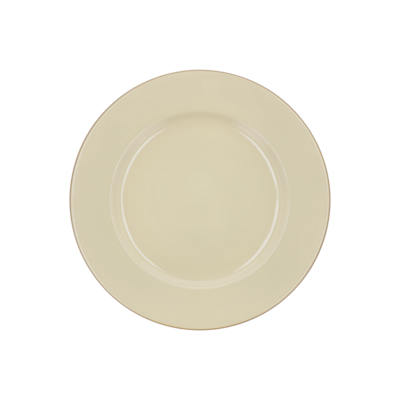 Dinner plate Dia 27 x 2,5 cm Wood/Sand