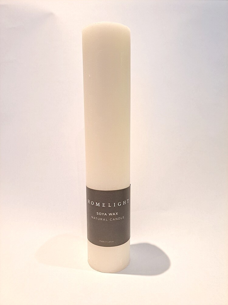 Candle, Soya, Off White 25cm