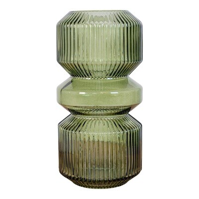 Vase, Glass, Green