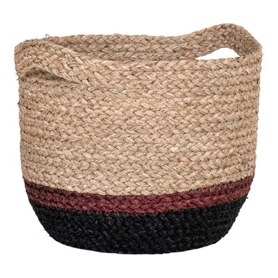 Basket, Mallow, Ø30 cm, Nature/Brown