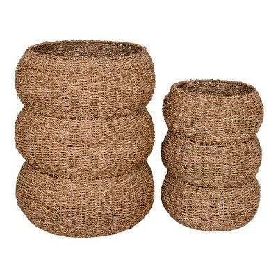 Baskets, Sarbas, Seagrass, Set of 2