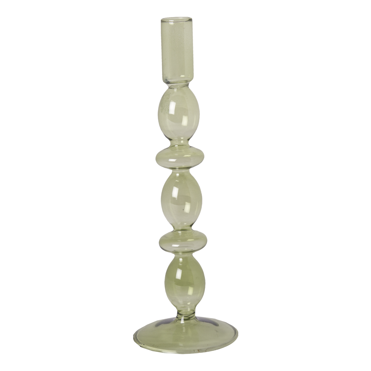 Candleholder, Glass, h25 cm