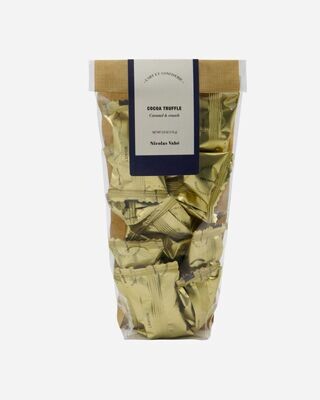Cocoa truffle with caramel and crunch, 110 g