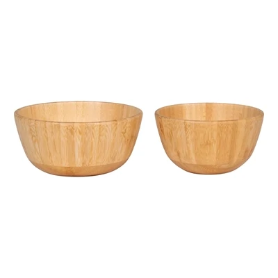 To skåle i bambus