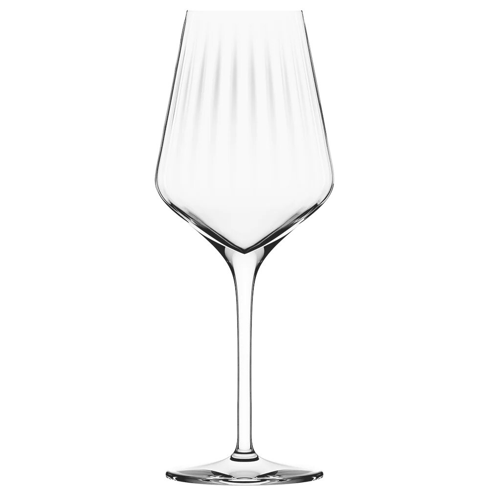 Red Wine Glass on white background. 