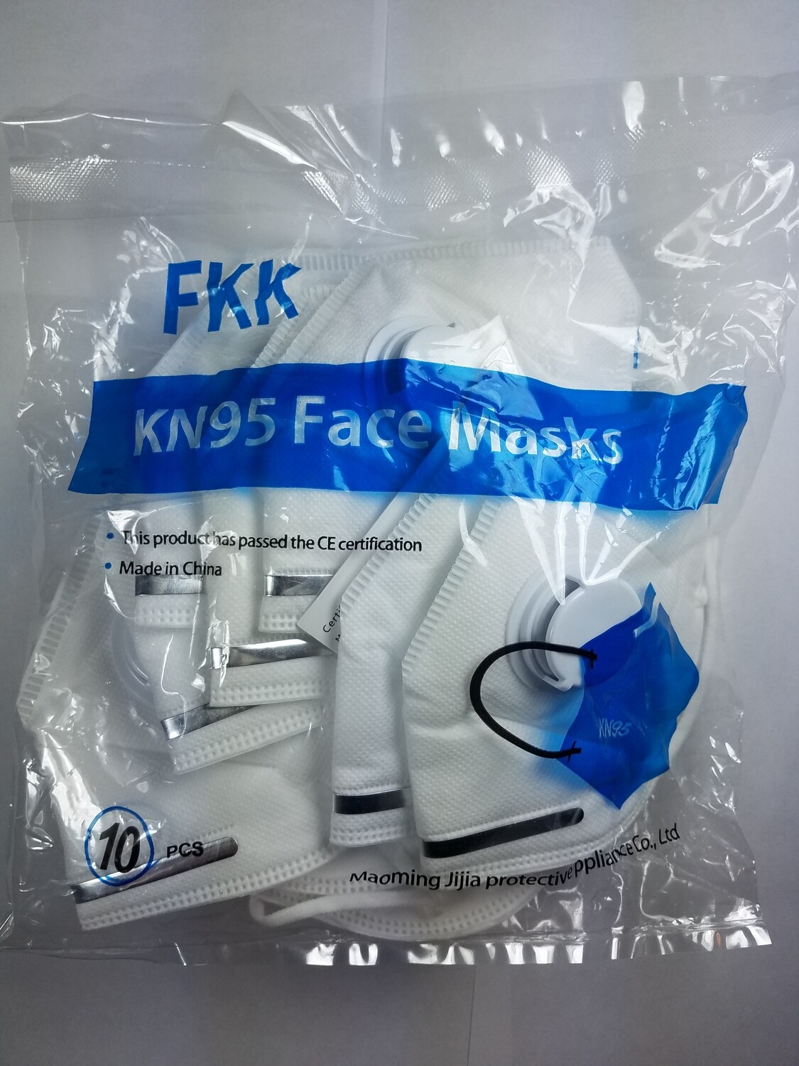 KN95 Respirator Mask with Valve - 10 Pack