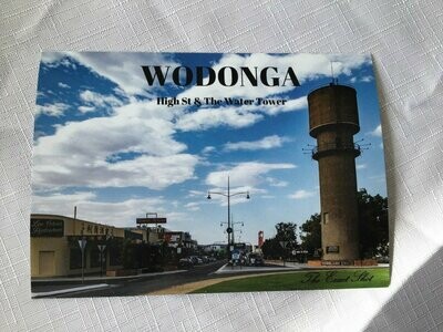 Wodonga Postcard - High St & Water Tower