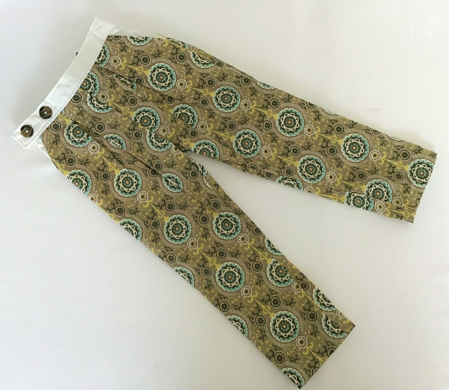 Child Pants - Olive Paisley