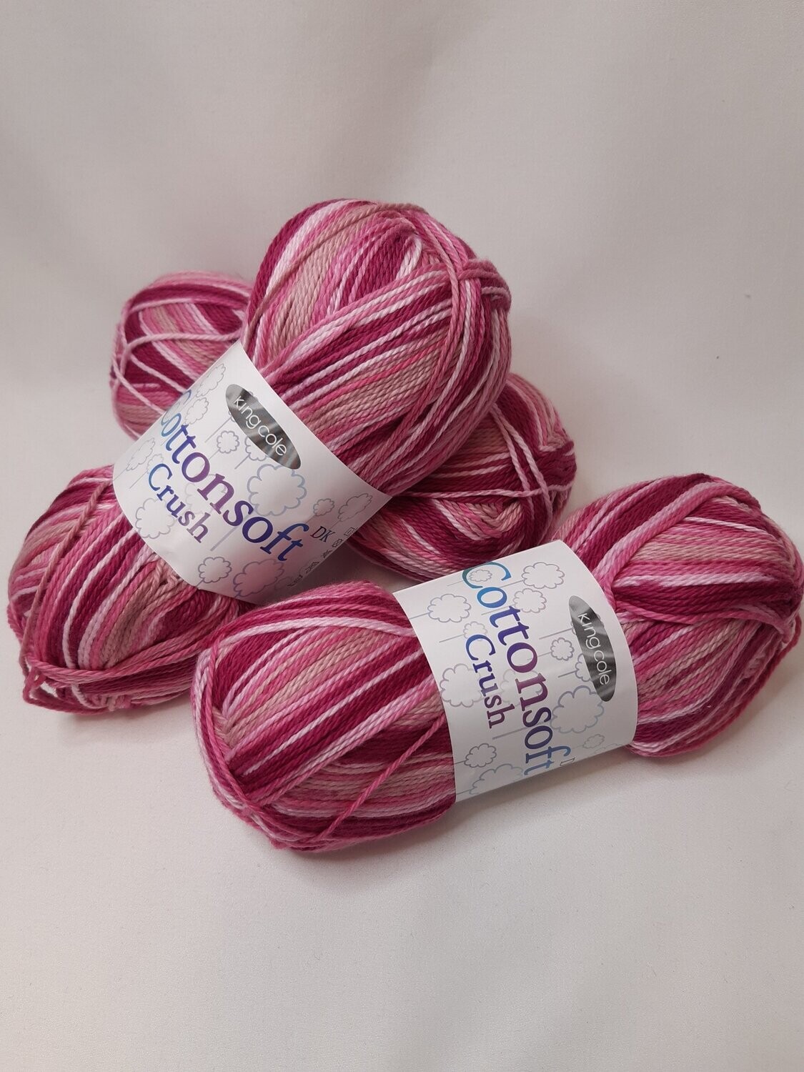 King Cole Cottonsoft Crush DK, Colour: Candy Floss