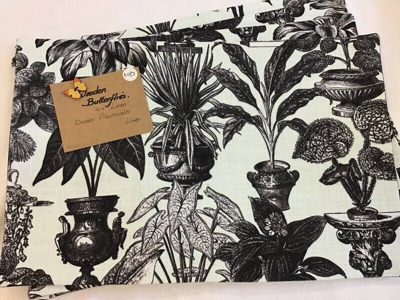 Linen Dinner Placemats - Garden