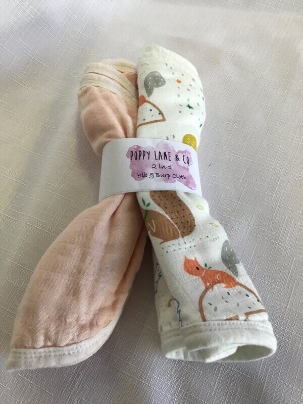 Bib & Burp Cloth Set