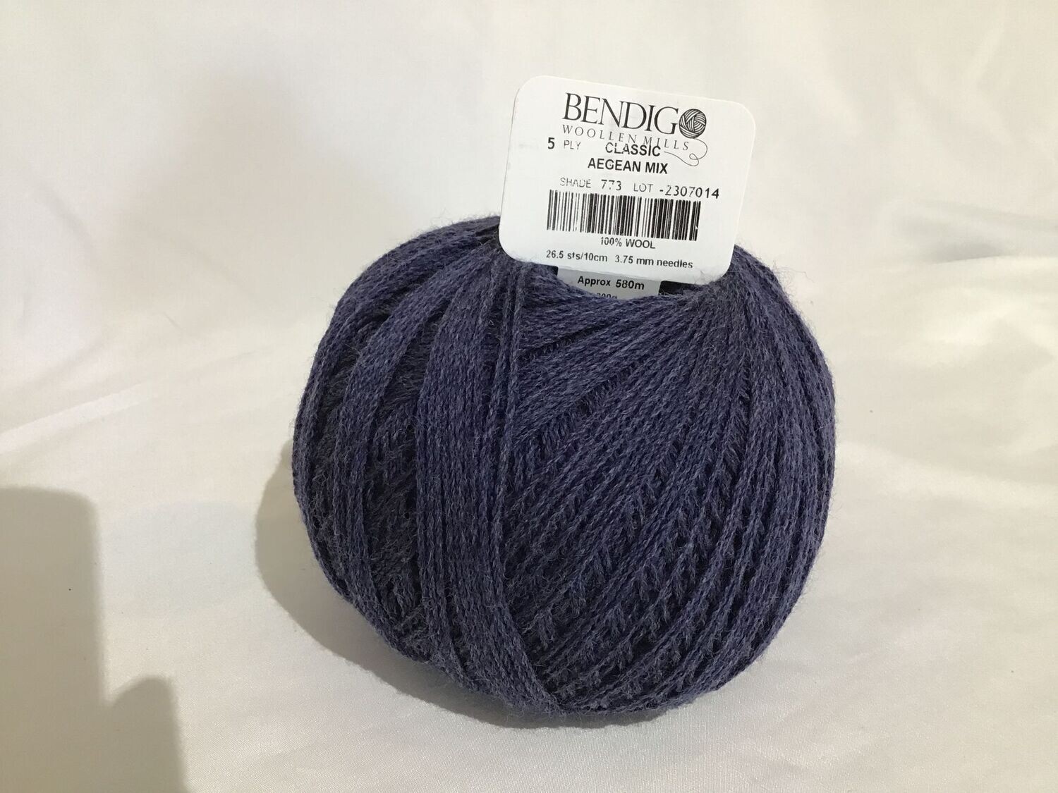 Bendigo Woollen Mills - Classic 5 ply, 5 ply Wool: Aegean Mix