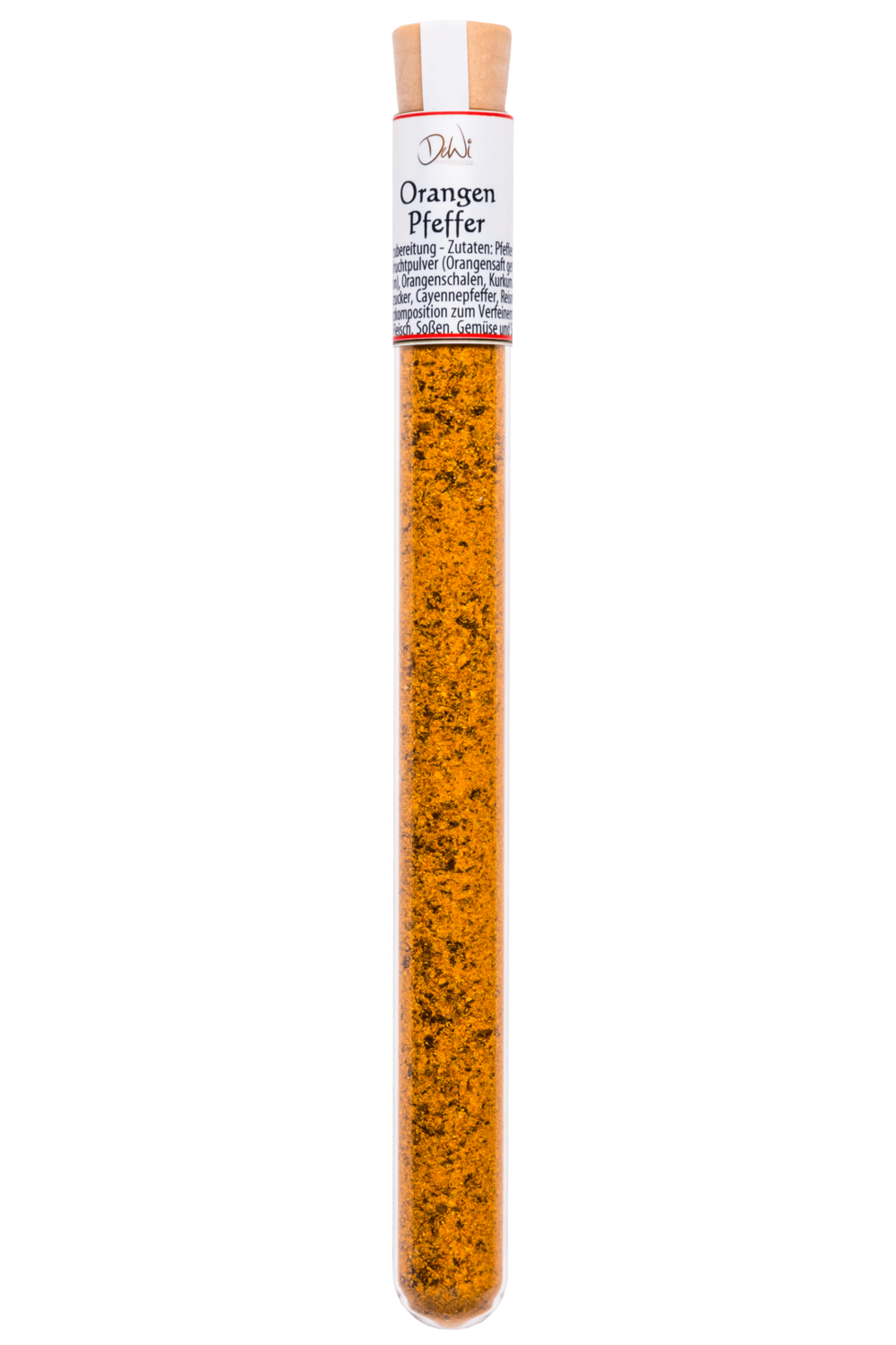 Orangenpfeffer im Reagenzglas - Inhalt 11 g (268,20 €/kg)